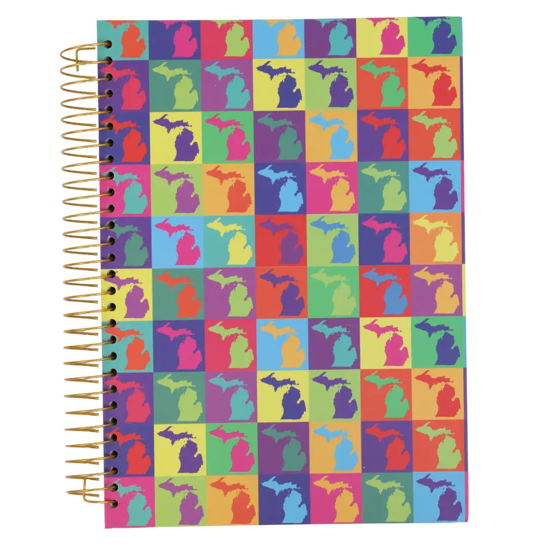 Michigan Pop Art Spiral Notebook – June Apothicaire
